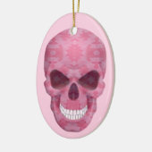 Rosa Camouflage Skull Oval Ornament (Links)