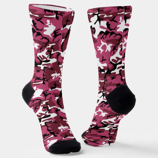 Rosa Camouflage Socken (Gewinkelt)