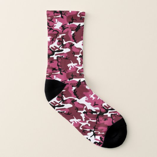 Rosa Camouflage Socken (Rechts - Außen)
