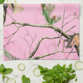Rosa Camouflage-Tarnungs-Jagd-Küchen-Geschirrtuch Geschirrtuch (Gefaltet)