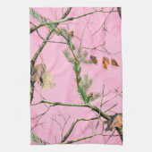 Rosa Camouflage-Tarnungs-Jagd-Küchen-Geschirrtuch Geschirrtuch (Vertikal)