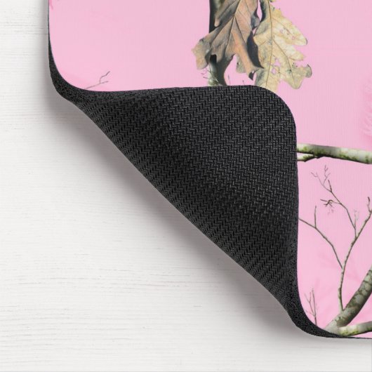 Rosa Camouflage-Tarnungs-Jagd-Mädchen-wirkliche Mousepad (Ecke)