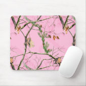 Rosa Camouflage-Tarnungs-Jagd-Mädchen-wirkliche Mousepad (Mit Mouse)