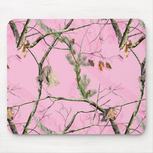 Rosa Camouflage-Tarnungs-Jagd-Mädchen-wirkliche Mousepad (Vorne)