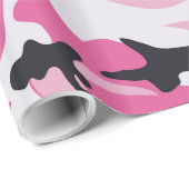 Rosa Camouflage-Tarnungs-Muster Geschenkpapier (Rolleneckpunkt)