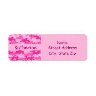 Rosa Camouflage-Tarnungs-Name personalisiert