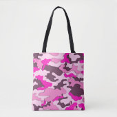 Rosa Camouflage-/Taschen-Tasche Tasche (Vorderseite)