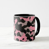 Rosa Camouflage Tasse (VorderseiteRechts)