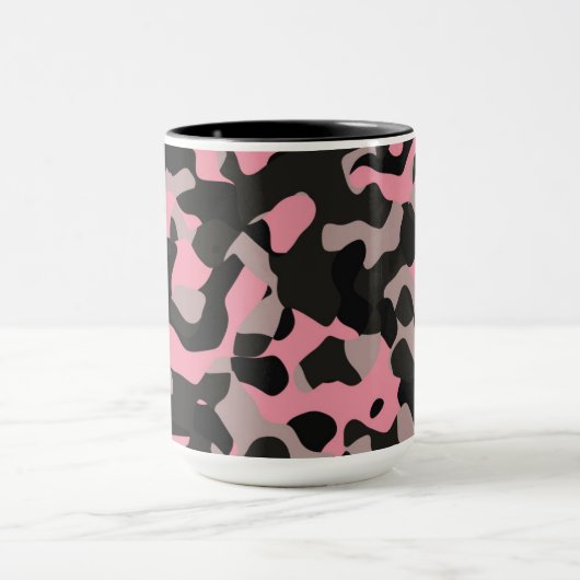 Rosa Camouflage Tasse (Zentrum)