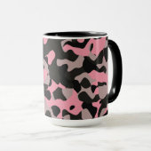 Rosa Camouflage Tasse (VorderseiteRechts)