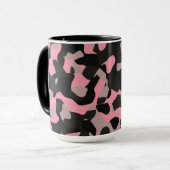 Rosa Camouflage Tasse (Vorderseite Links)