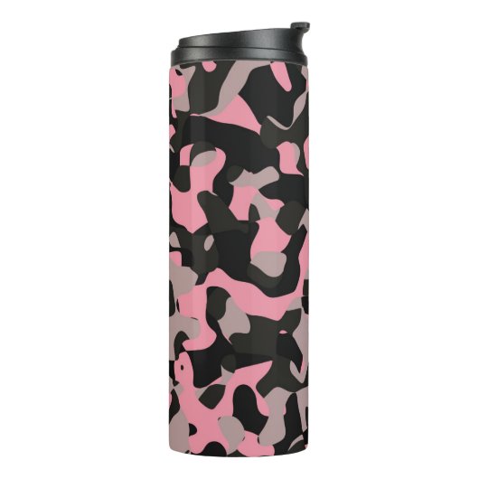 Rosa Camouflage Thermosbecher (Nach links gedreht)