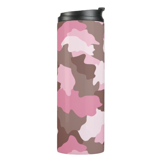 Rosa Camouflage Thermosbecher (Nach links gedreht)