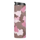 Rosa Camouflage Thermosbecher (Nach rechts gedreht)