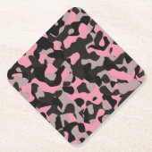 Rosa Camouflage Untersetzer (Vorderseite)