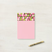Rosa Candy Polka Dots Post It Notizen (Auf Schreibtisch)