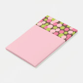 Rosa Candy Polka Dots Post It Notizen (angewinkelt)