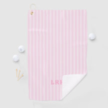 Rosa Candy Stripe Design Kleine Initialen Monogram
