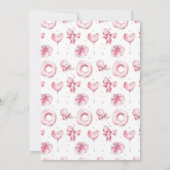 Rosa Candyland Arcade Girl Birthday Party Einladung (Rückseite)