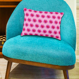 Rosa Carnation Blume Nahtloses Muster auf Dekokissen