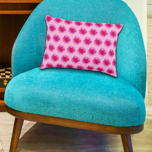 Rosa Carnation Blume Nahtloses Muster auf Dekokissen