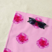 Rosa Carnation Blume Nahtloses Muster auf Strandtuch (Beispiel)