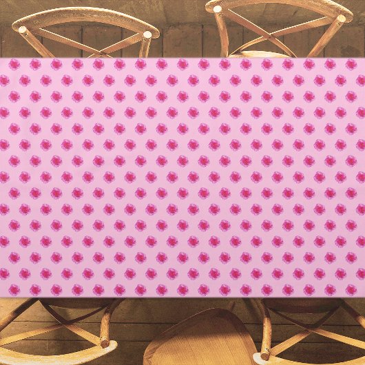 Rosa Carnation Blume Nahtloses Muster auf Tischdecke