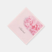 Rosa Carnation Blumen Paper Napkin Serviette (Ecke)
