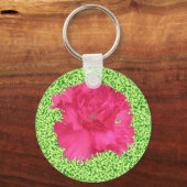 Rosa Carnation Schlüsselanhänger (Vorderseite)