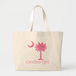 Rosa Carolina-MädchenPalmetto Jumbo Stoffbeutel