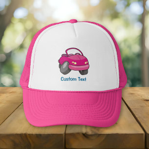 Rosa Cartoon-Autotransporterhut Truckerkappe