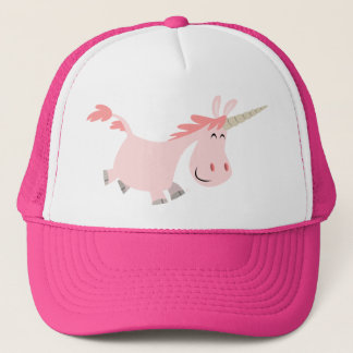 Rosa Cartoon Einhornhut Truckerkappe
