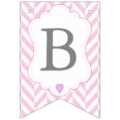 Rosa Cartoon Giraffe Babydusche Wimpelkette (Dritte Fahne)