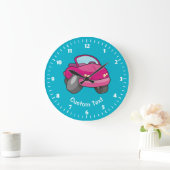 Rosa Cartoon Großuhr Große Wanduhr (Zuhause)