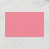 Rosa Cartoon Haushaltshilfe Reinigungsservice Visitenkarte (Rückseite)