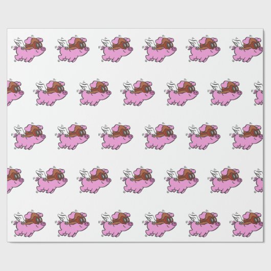 Rosa Cartoon| Hintergrundfarbe Geschenkpapier (Flach)