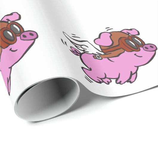 Rosa Cartoon| Hintergrundfarbe Geschenkpapier (Rolleneckpunkt)