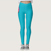 Rosa Cartoon Leggings (Vorderseite)