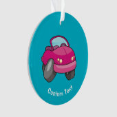 Rosa Cartoon Ornament (Vorderseite)