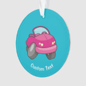 Rosa Cartoon Ornament (Vorderseite)