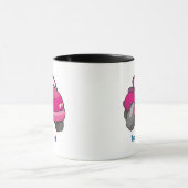 Rosa Cartoon Tasse (Zentrum)