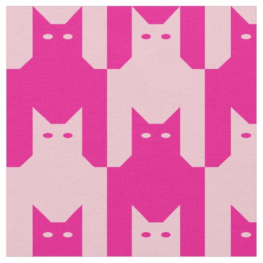 Rosa Catstooth Stoff (Nahaufnahme)