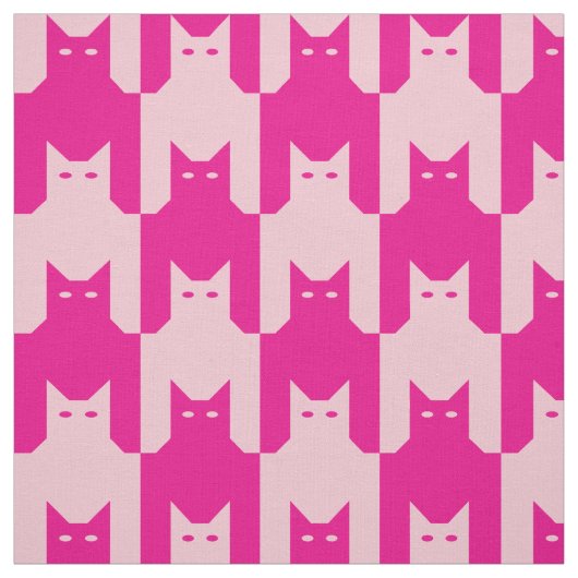Rosa Catstooth Stoff (Muster)
