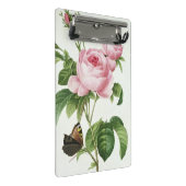 Rosa Centifolia Mini Klemmbrett (Schrägansicht)