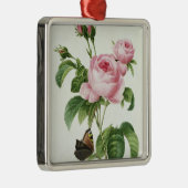 Rosa Centifolia Ornament Aus Metall (Rechts)