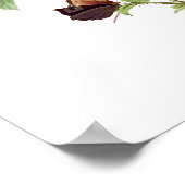 Rosa Centifolia Redoute Poster (Ecke)