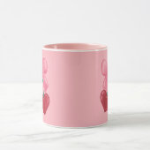 Rosa Cerries Coquette Bow Niedlich Girl Tasse (Zentrum)