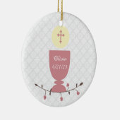 Rosa Chalice und Spitze Keramikornament (Rechts)