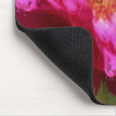 Rosa Chalk Zeichnend Blume Kunst Mousepad (Ecke)