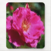 Rosa Chalk Zeichnend Blume Kunst Mousepad (Vorne)